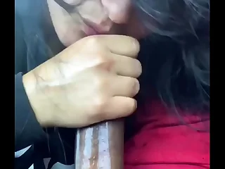 Latina sucking dick in the front seat greatest extent her team up records